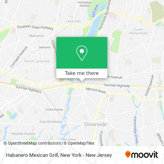 Habanero Mexican Grill map