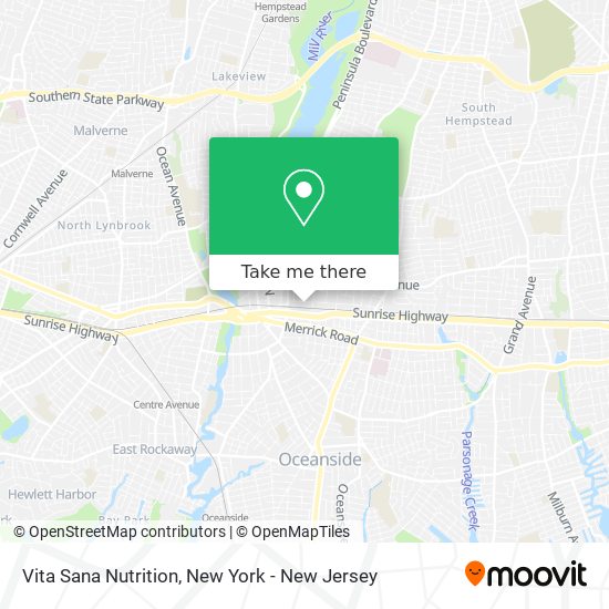 Vita Sana Nutrition map