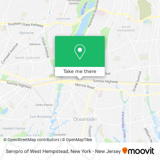 Servpro of West Hempstead map