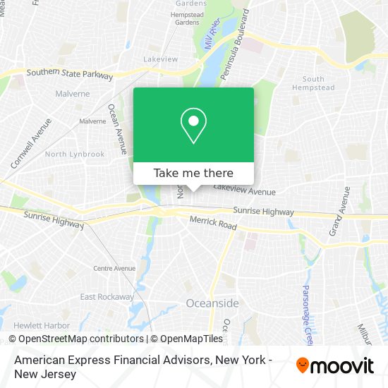 Mapa de American Express Financial Advisors