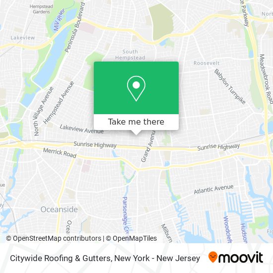 Mapa de Citywide Roofing & Gutters