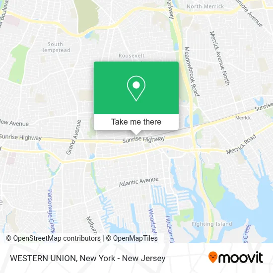 WESTERN UNION map