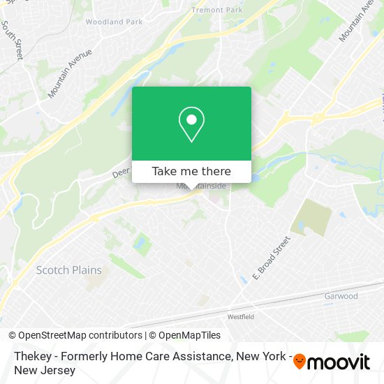 Mapa de Thekey - Formerly Home Care Assistance