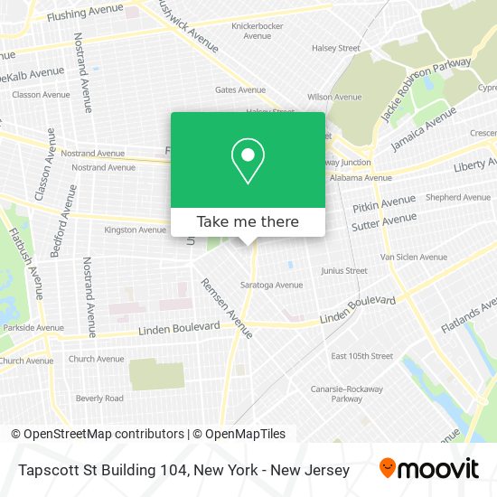 Tapscott St Building 104 map