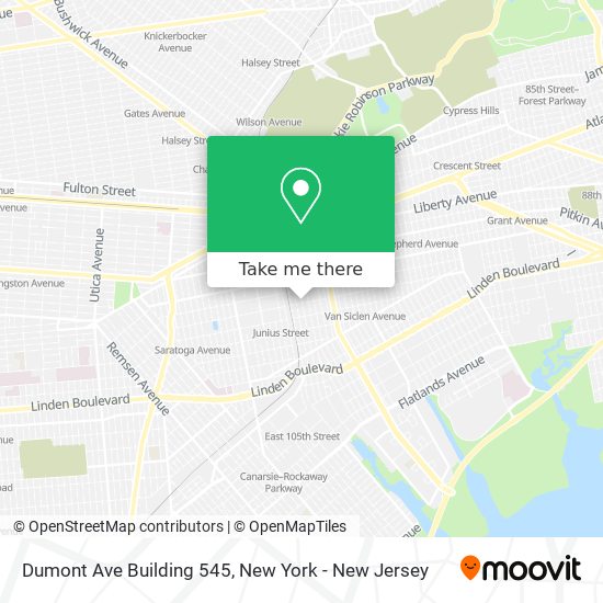 Mapa de Dumont Ave Building 545