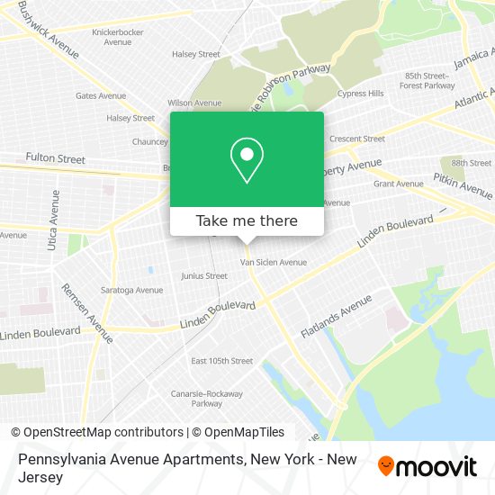 Pennsylvania Avenue Apartments map