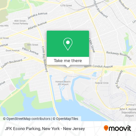 Mapa de JFK Econo Parking