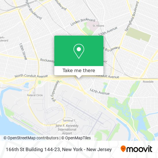 166th St Building 144-23 map