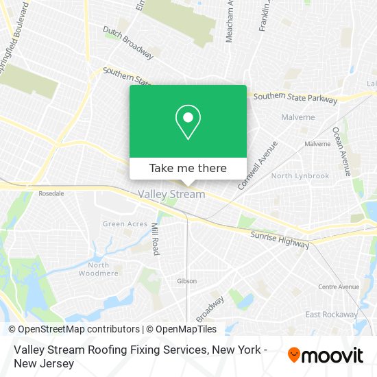 Mapa de Valley Stream Roofing Fixing Services