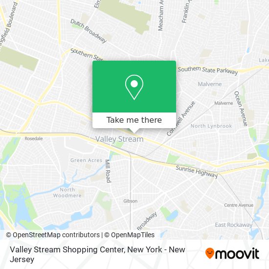 Mapa de Valley Stream Shopping Center