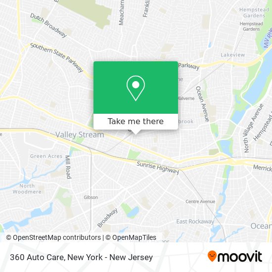 360 Auto Care map