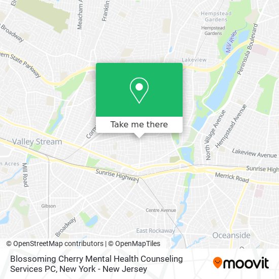 Blossoming Cherry Mental Health Counseling Services PC map