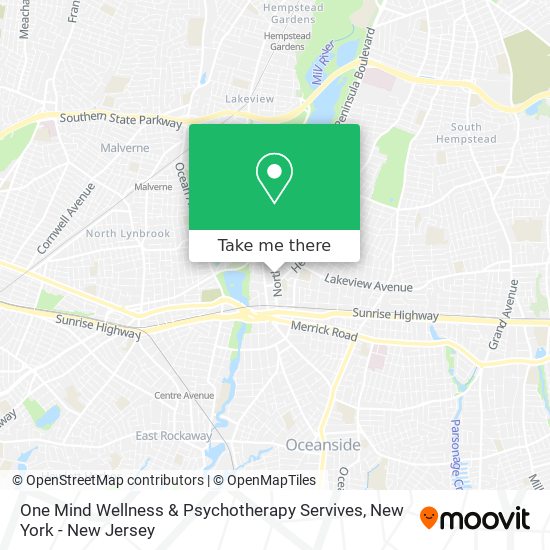 Mapa de One Mind Wellness & Psychotherapy Servives