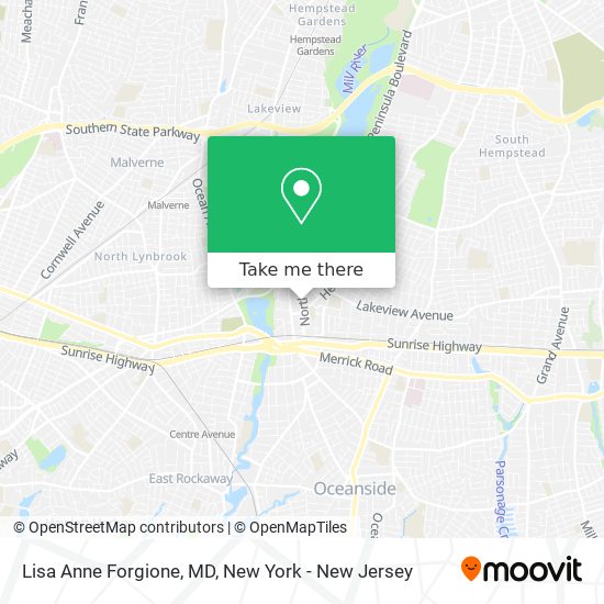 Mapa de Lisa Anne Forgione, MD