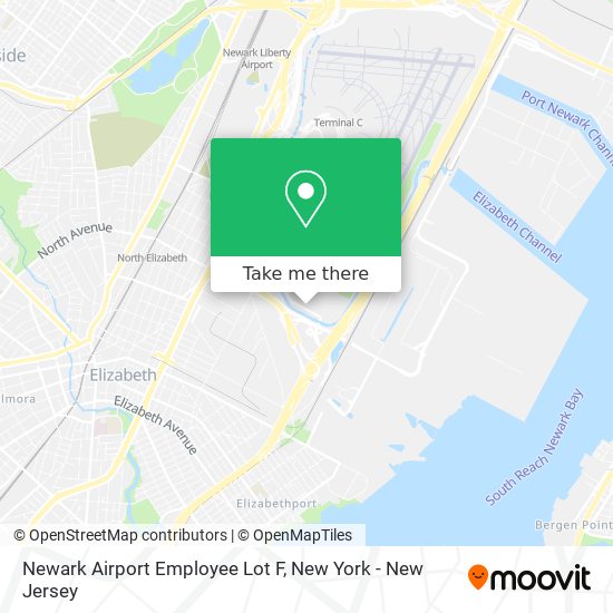 Newark Airport Employee Lot F map