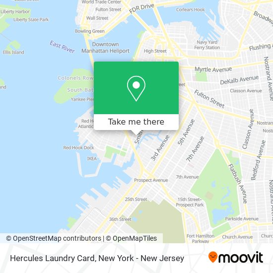 Mapa de Hercules Laundry Card