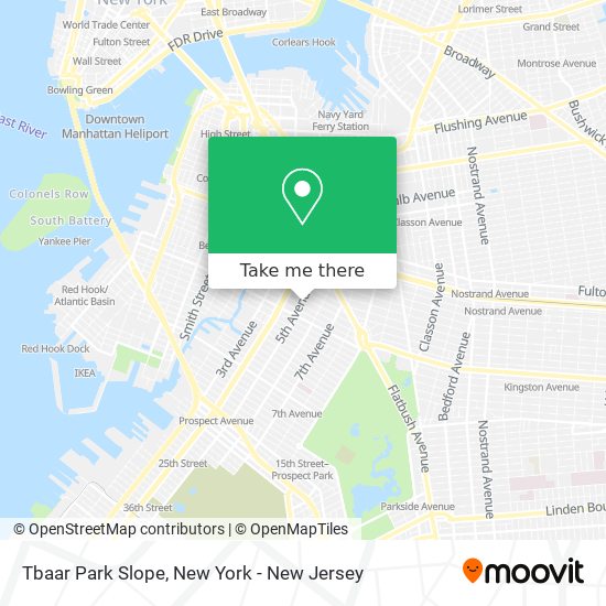 Tbaar Park Slope map