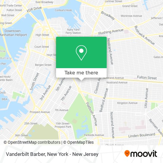 Mapa de Vanderbilt Barber