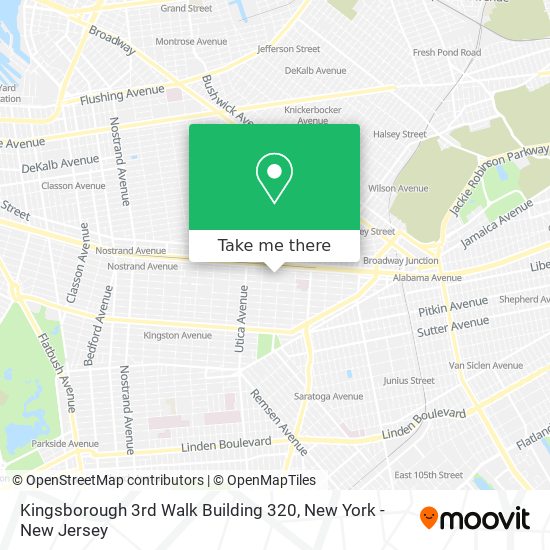 Mapa de Kingsborough 3rd Walk Building 320