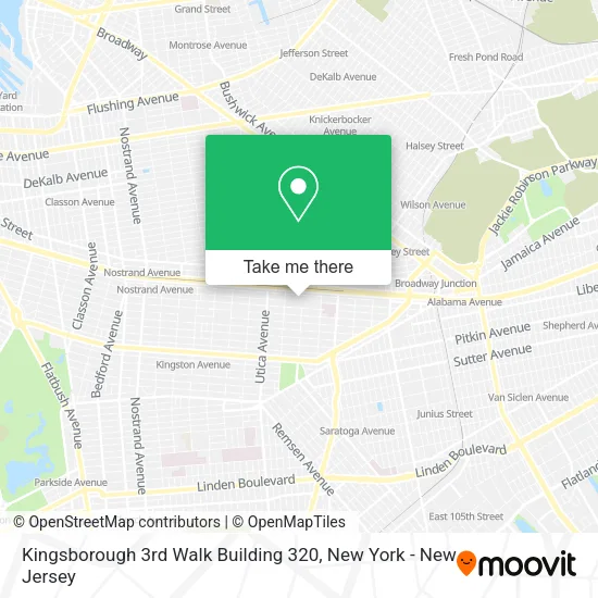Kingsborough 3rd Walk Building 320 map
