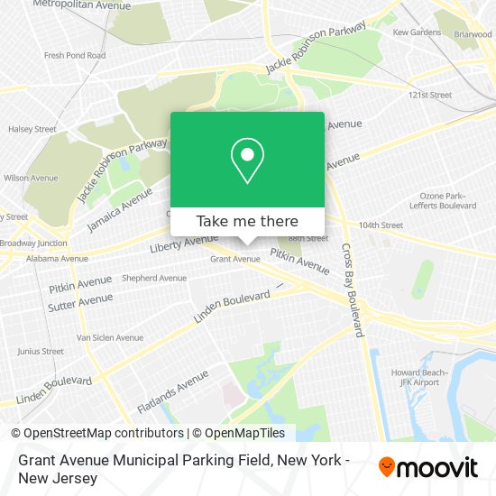 Mapa de Grant Avenue Municipal Parking Field