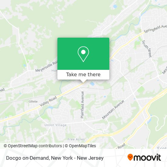 Mapa de Docgo on-Demand