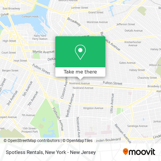 Mapa de Spotless Rentals