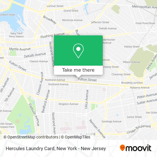 Hercules Laundry Card map