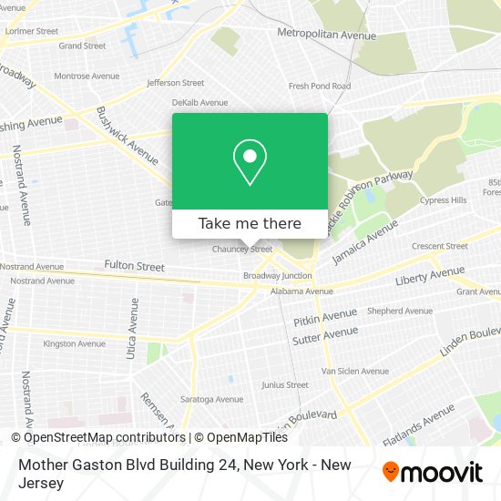 Mapa de Mother Gaston Blvd Building 24