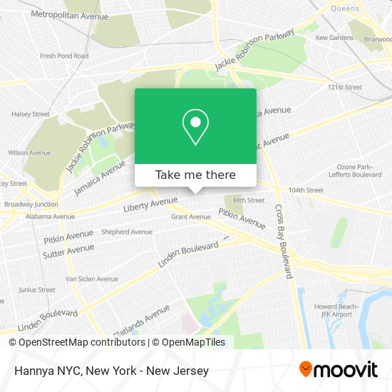 Mapa de Hannya NYC