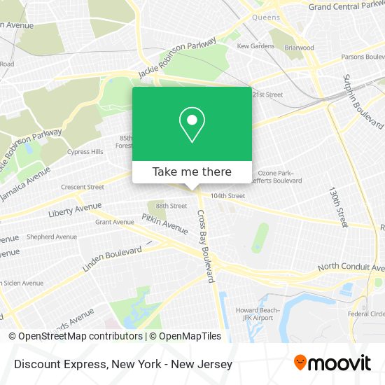 Discount Express map