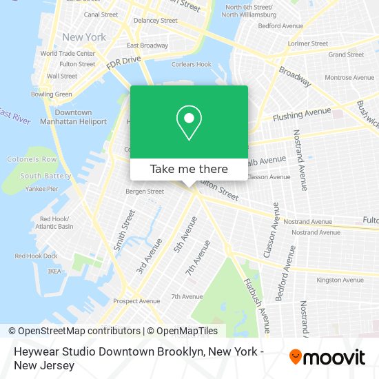 Heywear Studio Downtown Brooklyn map