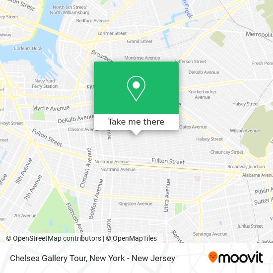 Chelsea Gallery Tour map