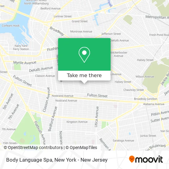 Body Language Spa map