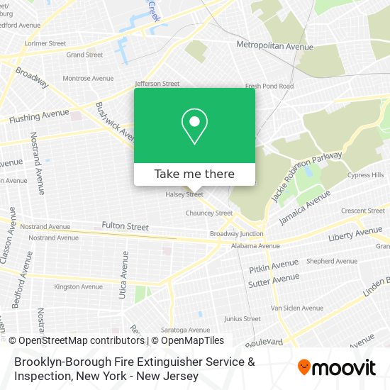 Brooklyn-Borough Fire Extinguisher Service & Inspection map