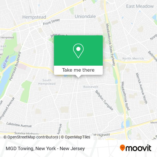 MGD Towing map