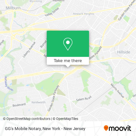 Mapa de GG's Mobile Notary