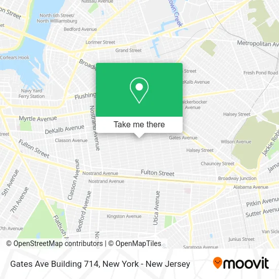 Gates Ave Building 714 map
