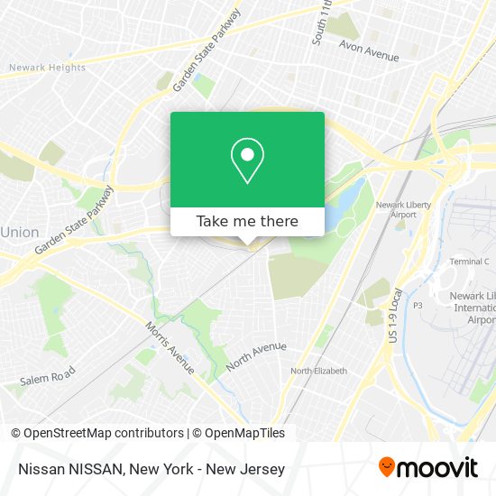 Mapa de Nissan NISSAN