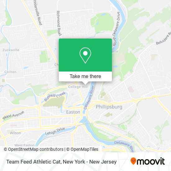 Team Feed Athletic Cat map