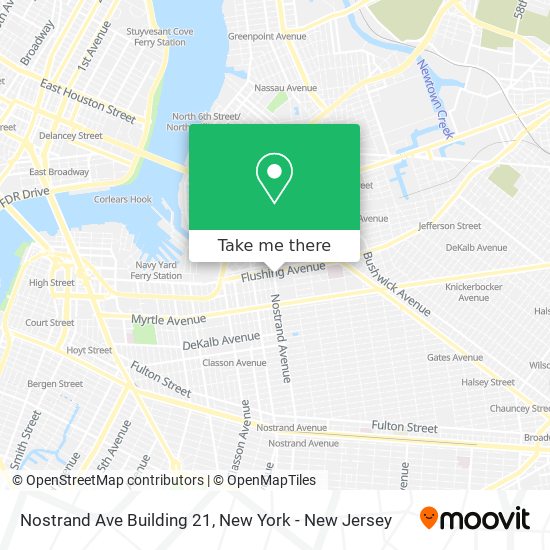 Nostrand Ave Building 21 map