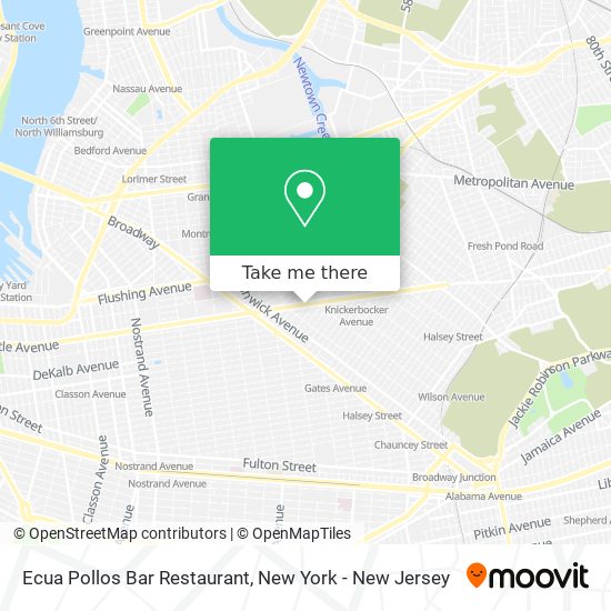 Mapa de Ecua Pollos Bar Restaurant
