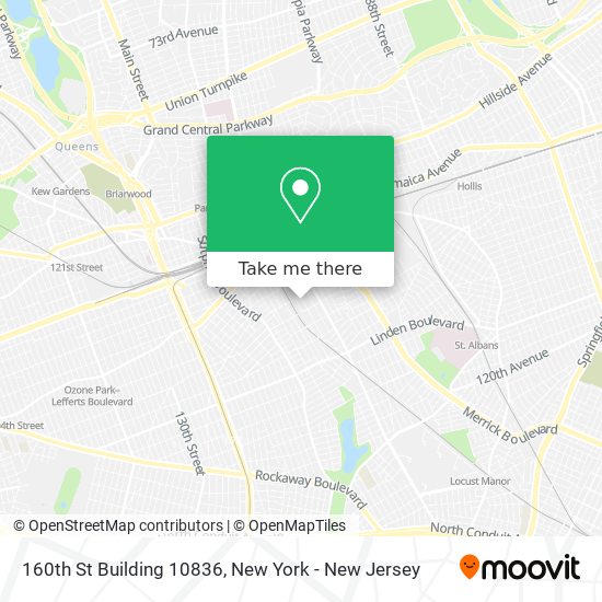 Mapa de 160th St Building 10836