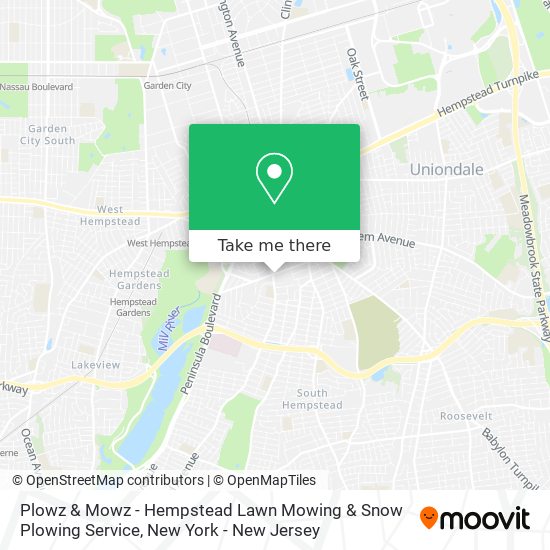 Mapa de Plowz & Mowz - Hempstead Lawn Mowing & Snow Plowing Service