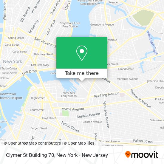 Clymer St Building 70 map