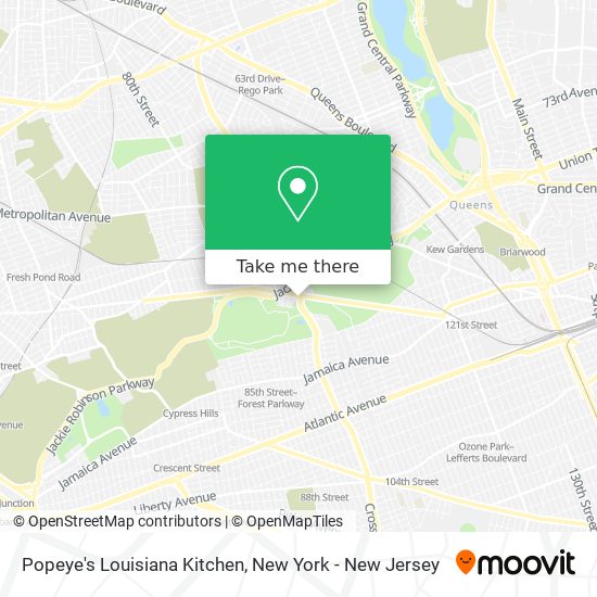 Popeye's Louisiana Kitchen map