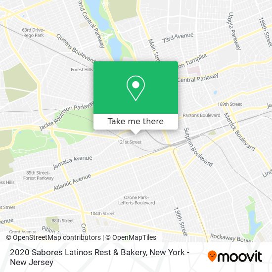 Mapa de 2020 Sabores Latinos Rest & Bakery