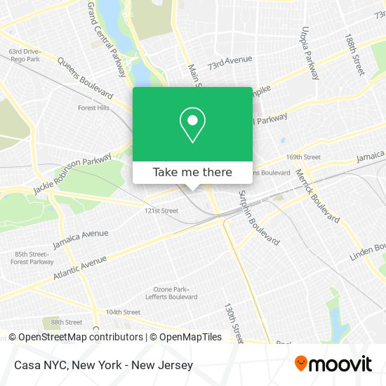 Casa NYC map