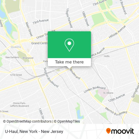 U-Haul map