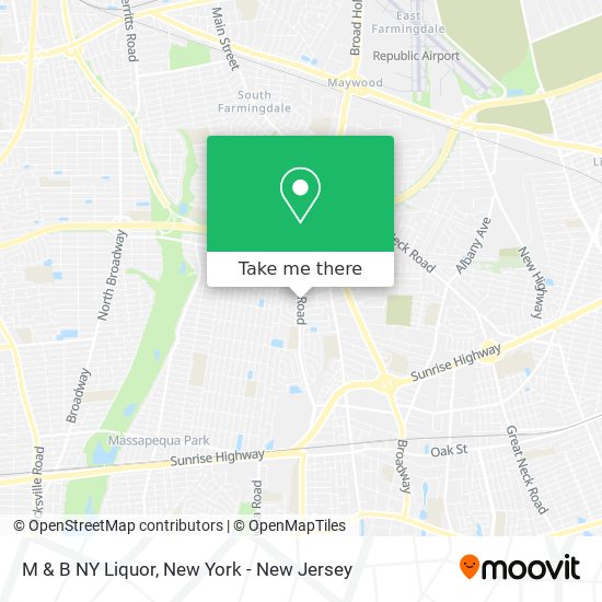 M & B NY Liquor map